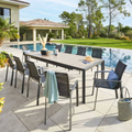 Table de jardin EVASION Seigle / Graphite